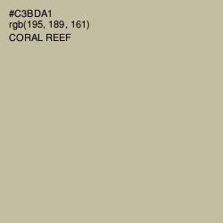 #C3BDA1 - Coral Reef Color Image